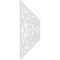 Ekena Millwork Set of Four Panels for 94 1/2"W x 36 1/4"H Baytown Fretwork Wainscot Wall Paneling WPKP18X01X47BYT - alternate 5